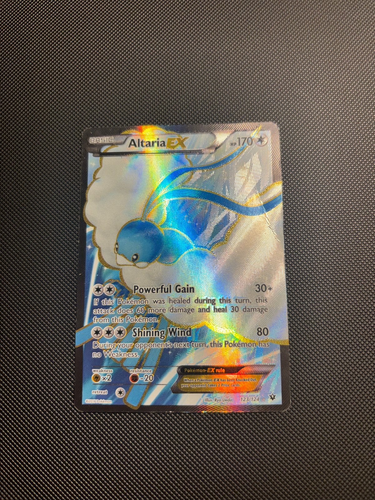 Altaria EX Pokémon Kaart (Gebruikt), Ophalen of Verzenden, Gebruikt, Losse kaart, Foil