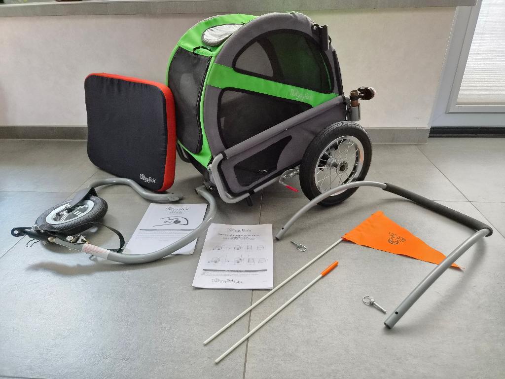 DoggyRide mini incl. fietsstang & wandelset / Hondenkar, Ophalen, Gebruikt, 20 tot 40 kg, Hondenkar