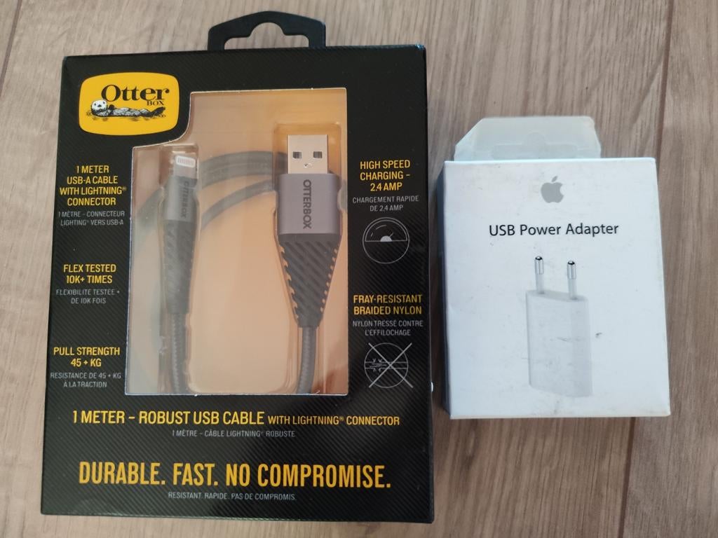 Apple Oplader met Otterbox Lightning Kabel, Ophalen of Verzenden, Nieuw, Apple iPhone