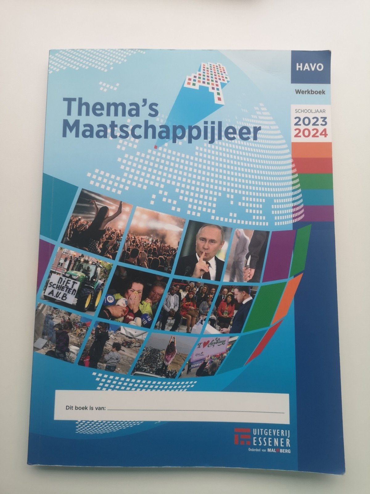 Thema's Maatschappijleer HAVO Werkboek 2023-2024, Ophalen, Zo goed als nieuw, HAVO, Maatschappijleer