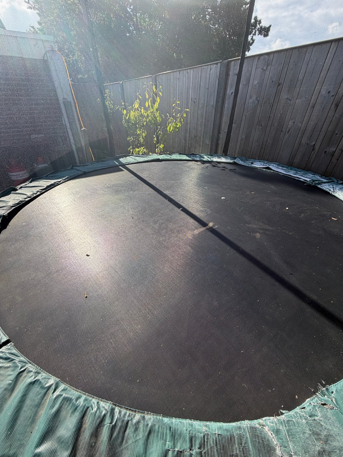 Grote trampoline met veiligheidsnet, Ophalen of Verzenden, Gebruikt