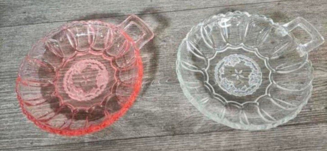 ❇️2 retro schaaltjes❇️, Huis en Inrichting, Verzenden, Zo goed als nieuw, Glas