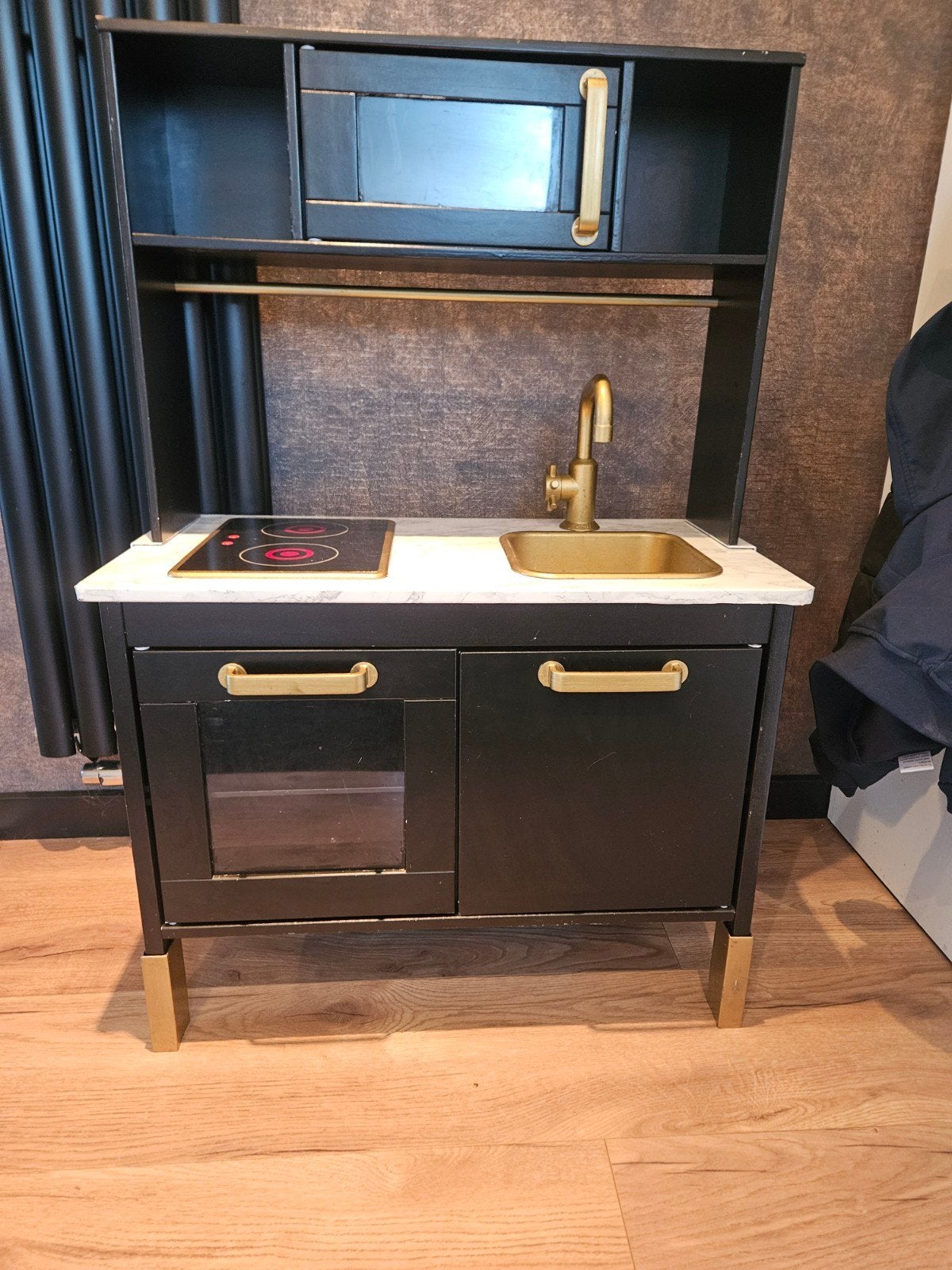 Ikea Speelkeuken - Zwart/Goud, Ophalen, Gebruikt, Hout, Speelkeuken