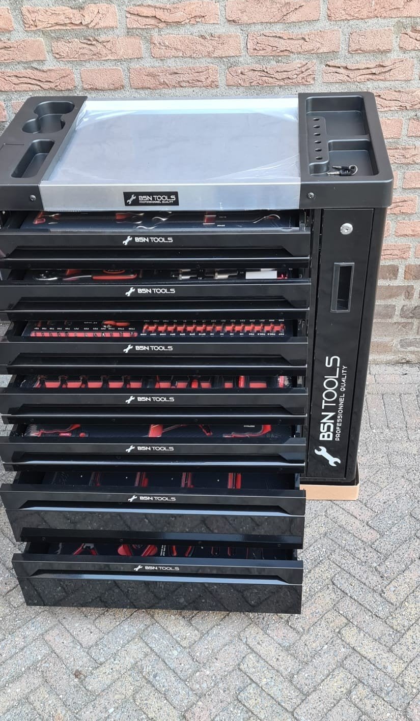 nieuwe grereedschapswagen BSN tools, Doe-het-zelf en Verbouw, Ophalen, Gevuld, Nieuw