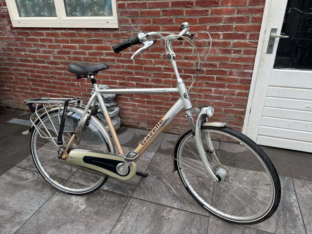 Gazelle orange herenfiets 8 versnellingen, Ophalen of Verzenden, Zo goed als nieuw, Gazelle, Versnellingen