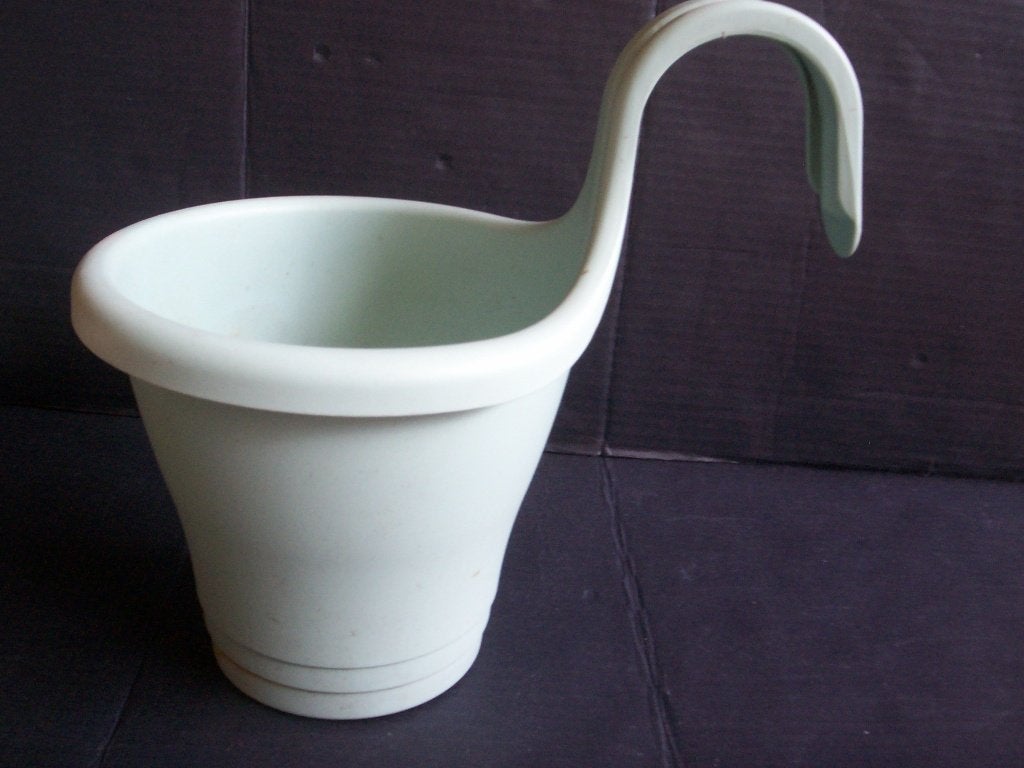 4x PLANTENHANGER elho corsica easy hanger single φ 20 cm., Tuin en Terras, Kunststof, Gebruikt, Rond, Ophalen of Verzenden