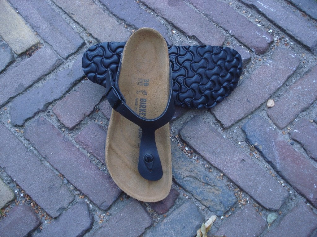 BIRKENSTOCK GIZEH ZWART NIEUW 38 GRATIS VERZENDING PER POST, Slippers, Verzenden, Zwart, Nieuw