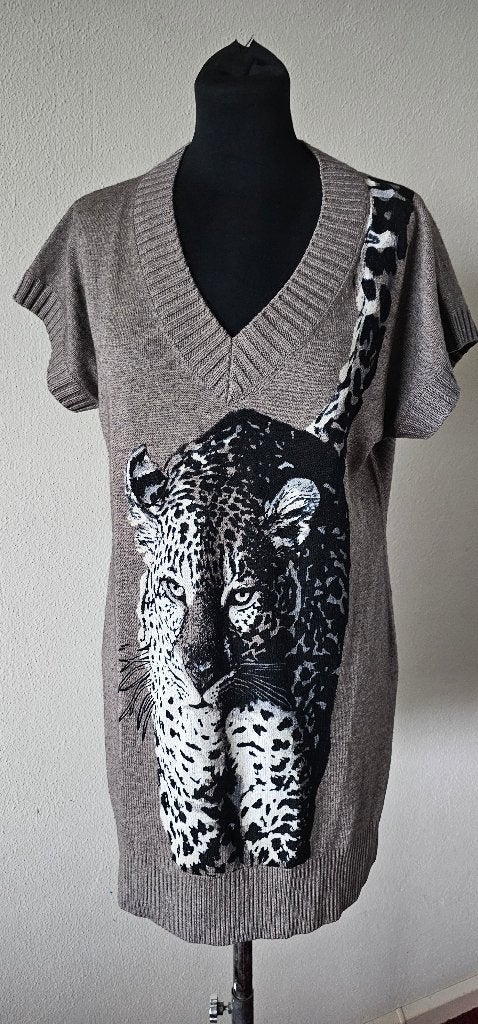 Marc Cain Sports Tuniek met Luipaardprint maat M (51124), Maat 38/40 (M), Beige, Ophalen of Verzenden, Marc Cain Sports