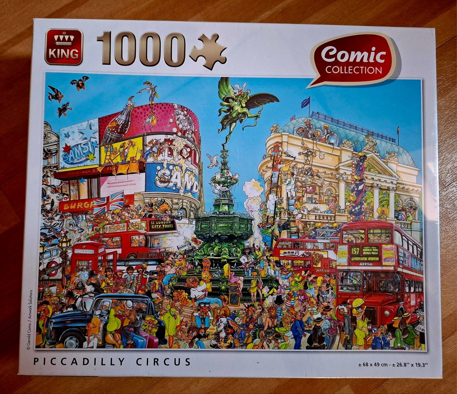 King Comic Collection PICCADILLY CIRCUS 1000 Stukjes, Ophalen of Verzenden, 500 t/m 1500 stukjes, Nieuw, Legpuzzel