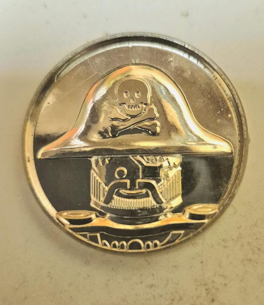 Lego coin43 gouden piraten munt, Ophalen of Verzenden, Gebruikt