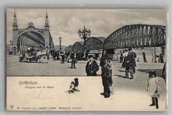 Rotterdam Bruggen over de Maas st 1905 Prachtkaart, Verzenden, Voor 1920, Gelopen, Zuid-Holland