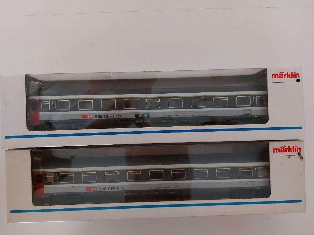 2 Marklin Wagons Zwitserland, Wisselstroom, Ophalen of Verzenden, Märklin, Nieuw