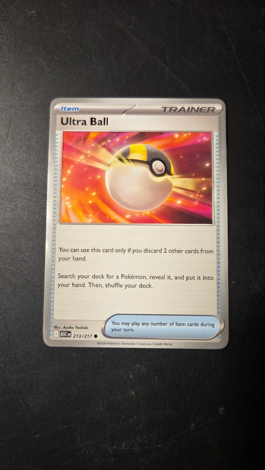 Ultra Ball 213/217 - Ascended Heroes - Pokemon Kaart, Verzenden, Zo goed als nieuw, Losse kaart