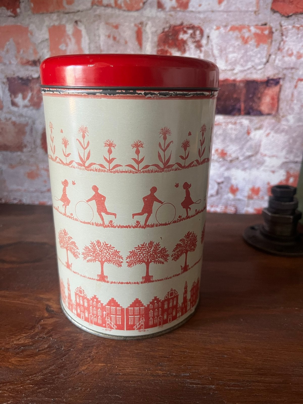 Vintage Tomado voorraadblik - Koffie, Suiker, Thee, Ophalen of Verzenden