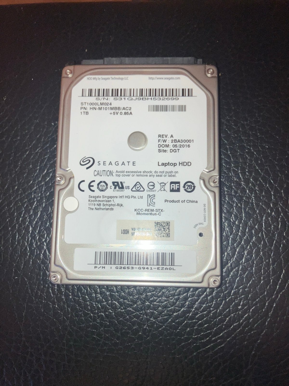 Seagate 1TB 2.5 inch Laptop HDD - Interne Harde Schijf, Computers en Software, Harde schijven, Intern, Gebruikt, Ophalen of Verzenden