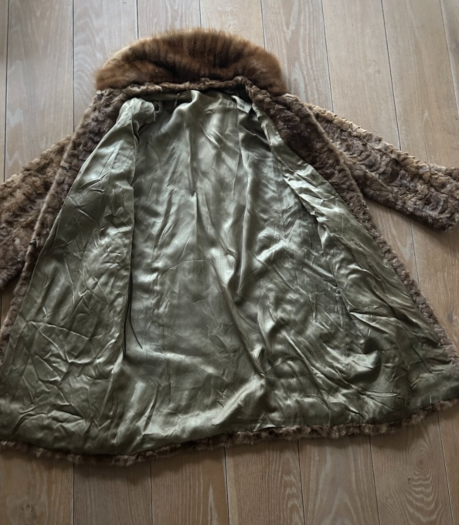 Damesjas Bontjas - Nertsenbont, Beige, Ophalen of Verzenden, Maat 36 (S), Onbekend