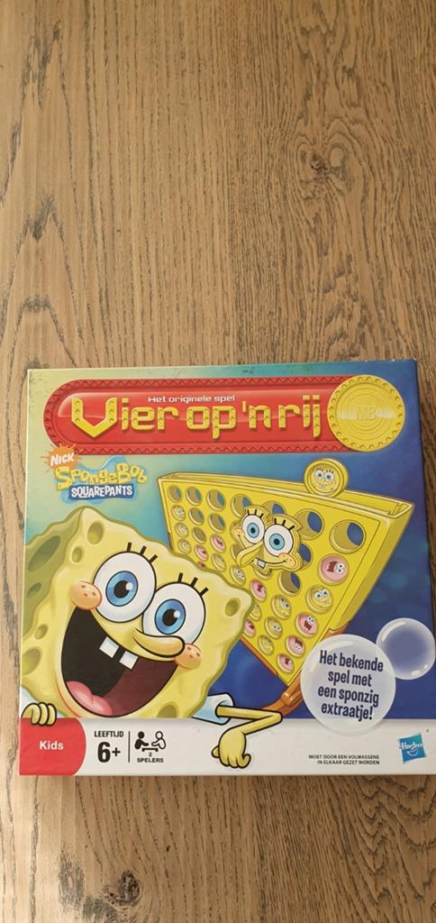 Vier op 'n rij SpongeBob SquarePants - Het originele spel, Een of twee spelers, Ophalen of Verzenden, Gebruikt, Hasbro
