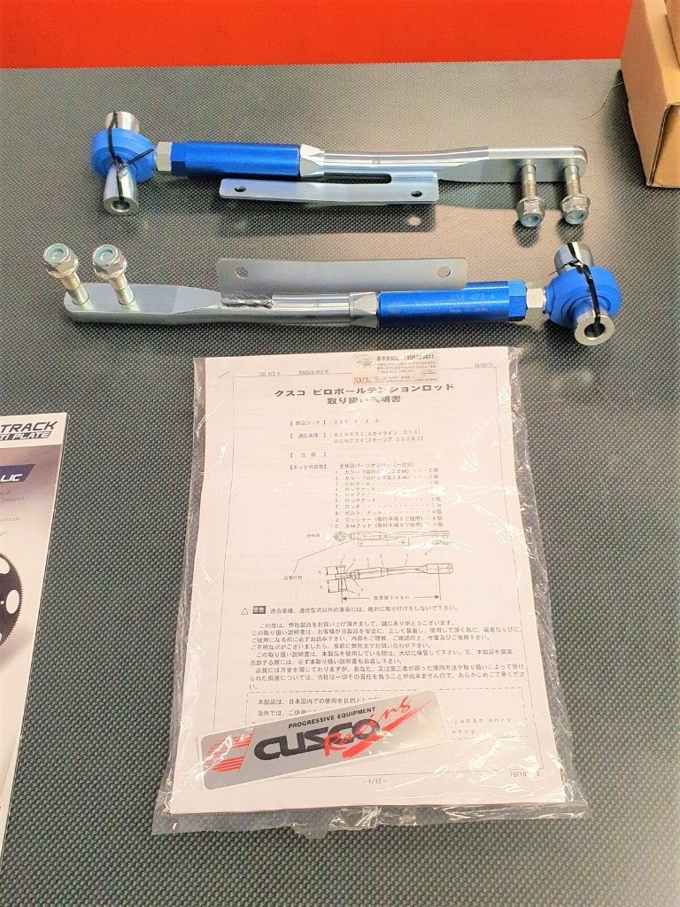 Cusco front Tension Castor Arm Set - Skyline R33 GTR Stagea
