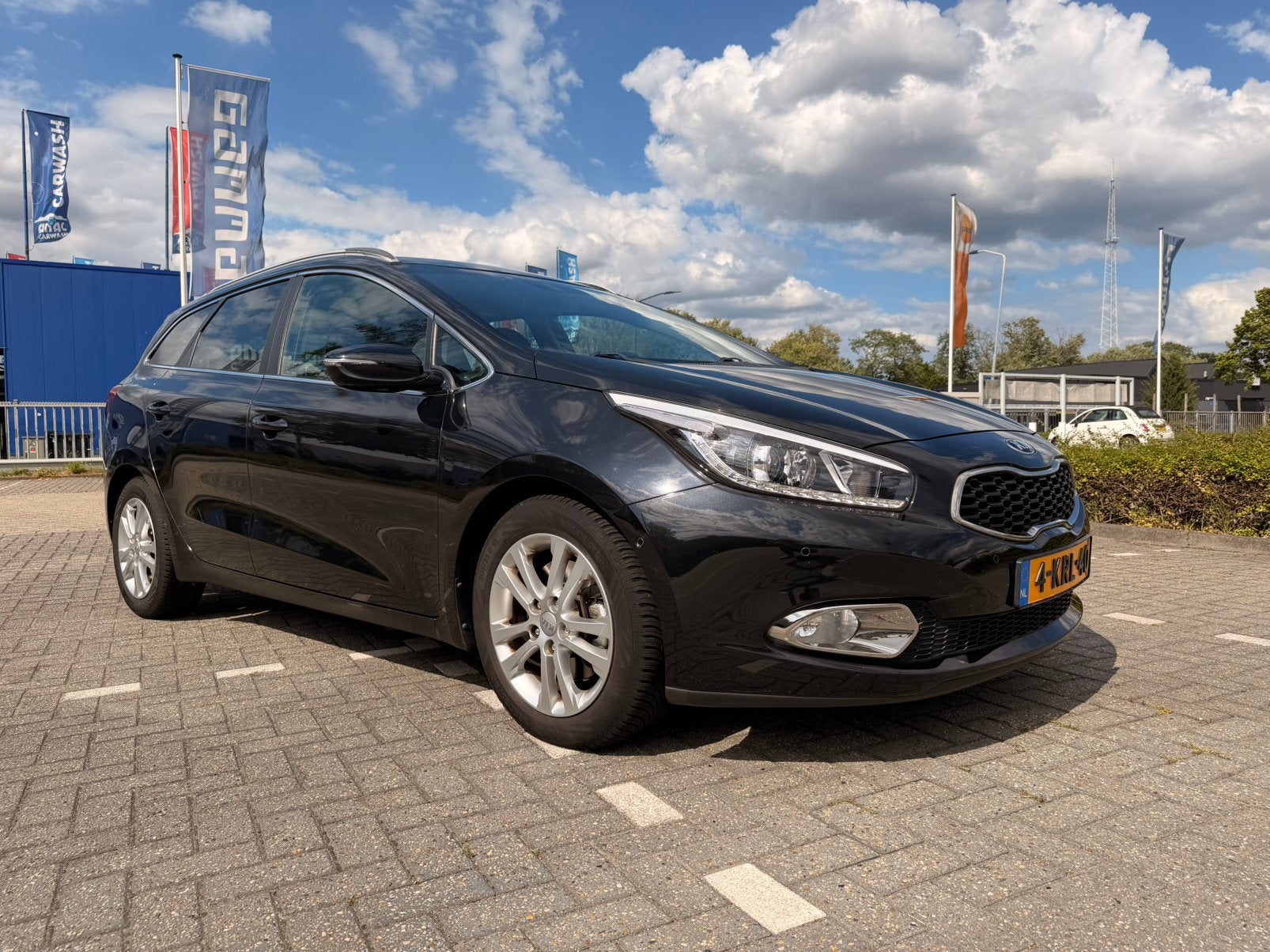 Kia (Pro) Cee d 1.6 GDI Sporty Wagon DCT 2013 Zwart, Auto's, 1591 cc, 4 cilinders, Zwart, Origineel Nederlands