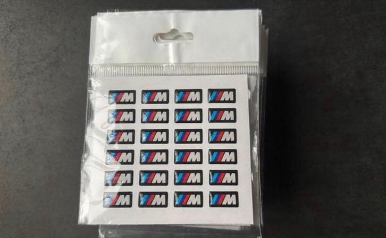 Bmw m tuning stickers 24 stuks!! 7,49, Auto-onderdelen, Uitlaatsystemen, BMW, Nieuw, Ophalen of Verzenden