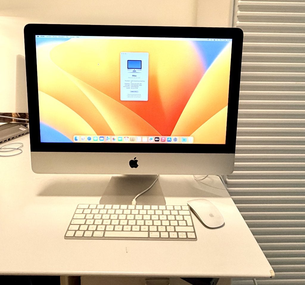 iMac 21.5 inch 2017 met draadloze muis, Computers en Software, Ophalen, Gebruikt, 8 GB, IMac