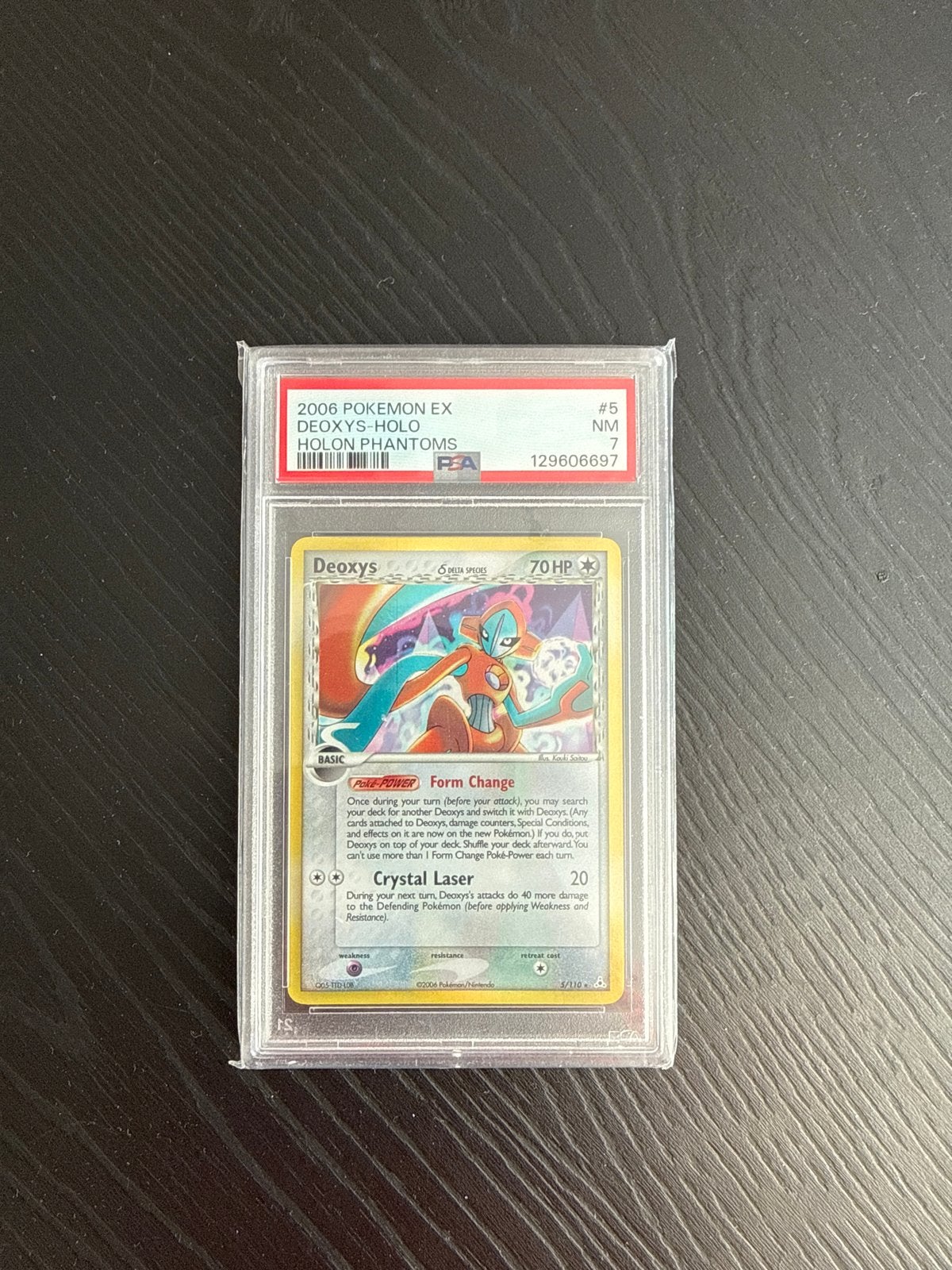 Deoxys Holo Phantoms psa 7, Ophalen of Verzenden, Zo goed als nieuw, Losse kaart