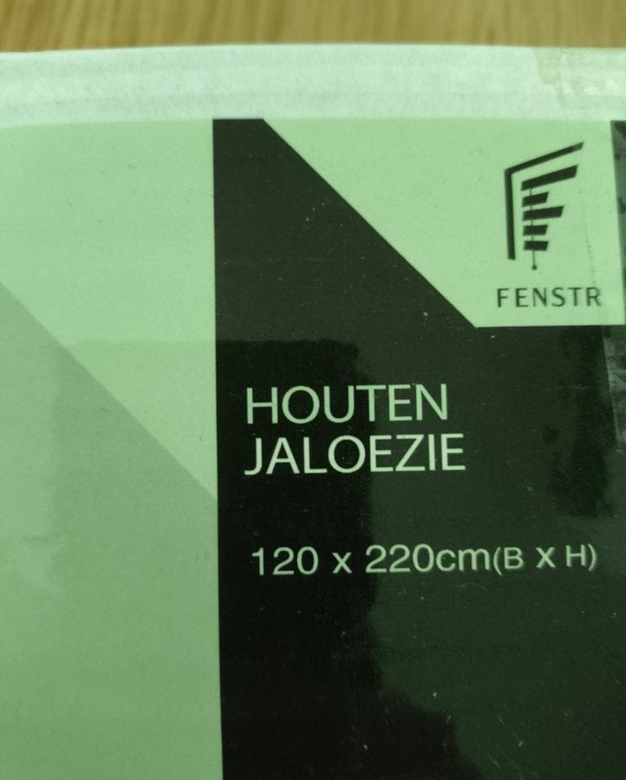 nieuw Houten Jaloezie Zwart 120x220cm, Huis en Inrichting, Stoffering | Gordijnen en Lamellen, Ophalen, Jaloezie, Overige merken