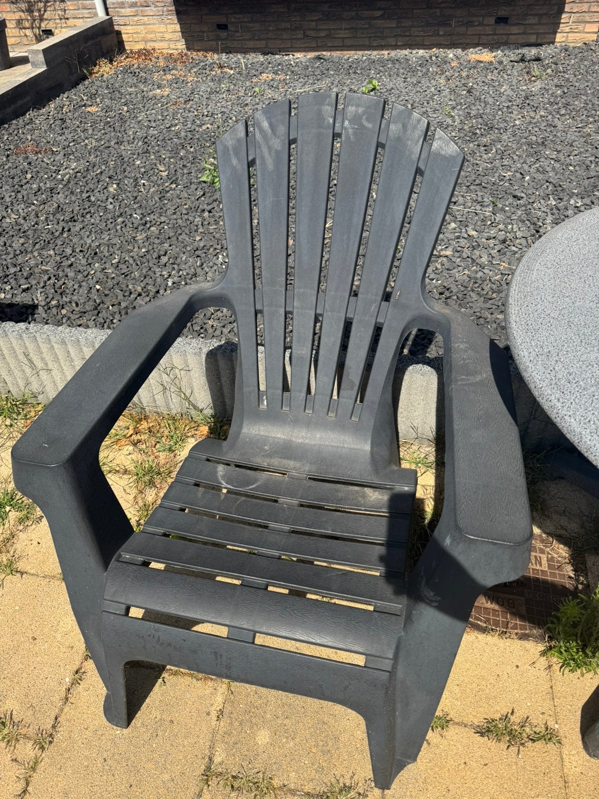 (GRATIS), Kunststof, Gebruikt, Stoel, Tuinset