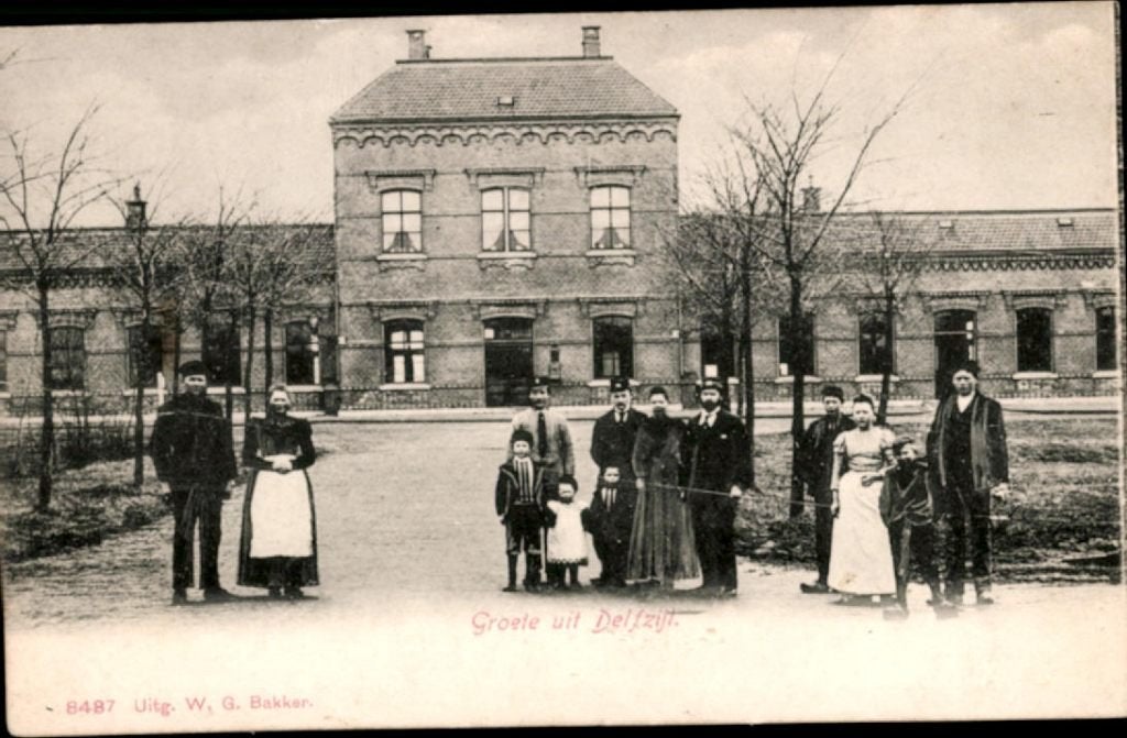 Delfzijl KVR08 1090 Gezicht op Delfzijl, Verzenden, Voor 1920, Gelopen, Groningen
