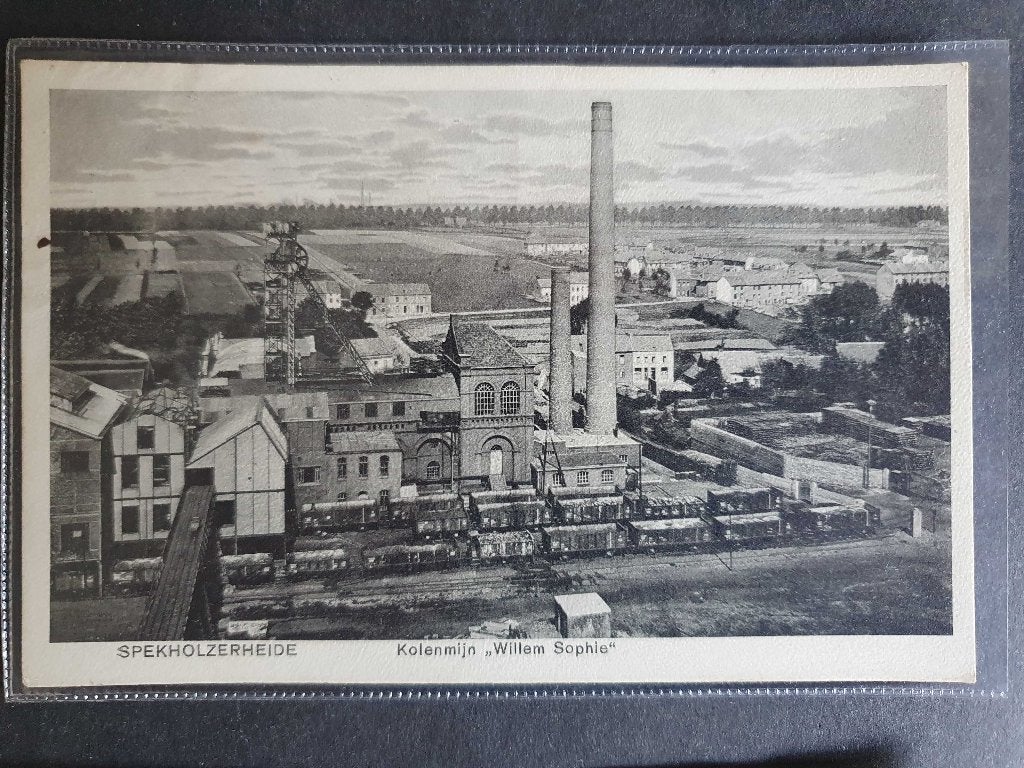 ansicht SPEKHOLZERHEIDE staatsmijn willem sophie, Verzamelen, Ophalen of Verzenden, Voor 1920, Limburg