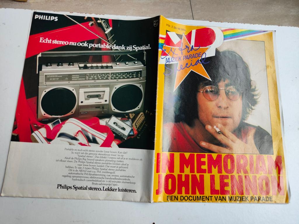 Extra Muziek Parade Special: In Memoriam John Lennon., Ophalen of Verzenden, 1980 tot heden, Tijdschrift