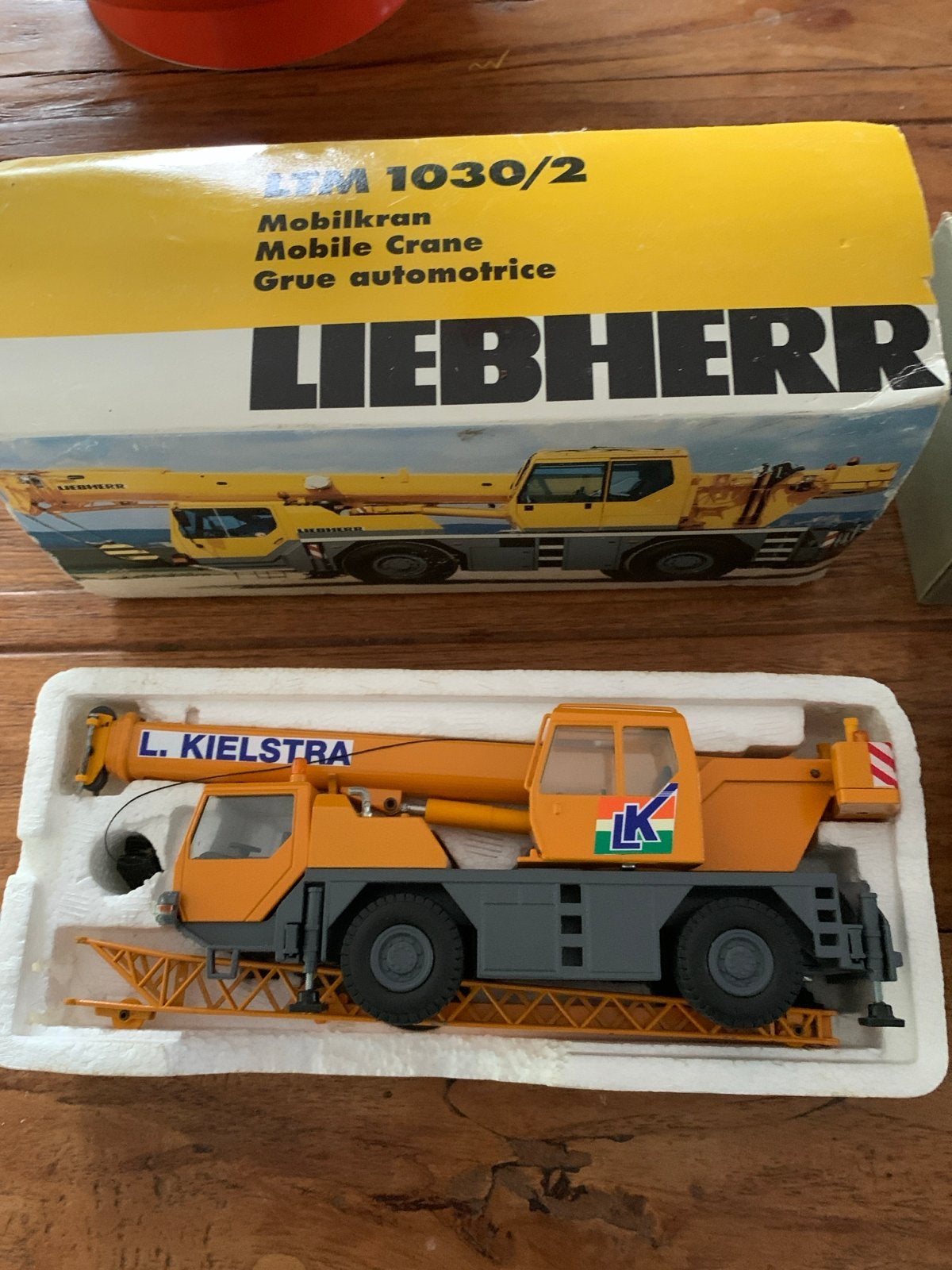 Liebherr LTM 1030/2 Mobiele Kraan Model - L. Kielstra, 1:50 of kleiner, Overige typen, Zo goed als nieuw, Ophalen