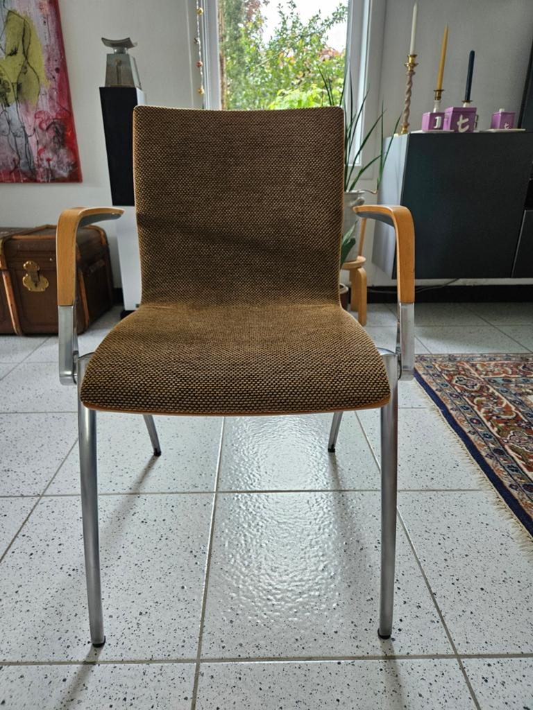 Vier Artifort stoelen, Gebruikt, Bruin, Ophalen of Verzenden, Vier