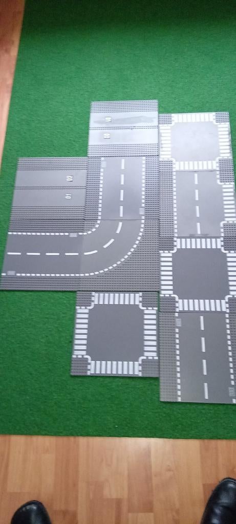 LEGO CITY. 11 wegenplaten donkergrijs., Ophalen of Verzenden, Zo goed als nieuw