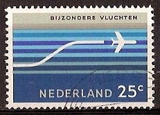 Nederland Luchtpost 15 gestempeld Vliegtuig 1966, Postzegels en Munten, Postzegels | Nederland, Ophalen of Verzenden, Na 1940