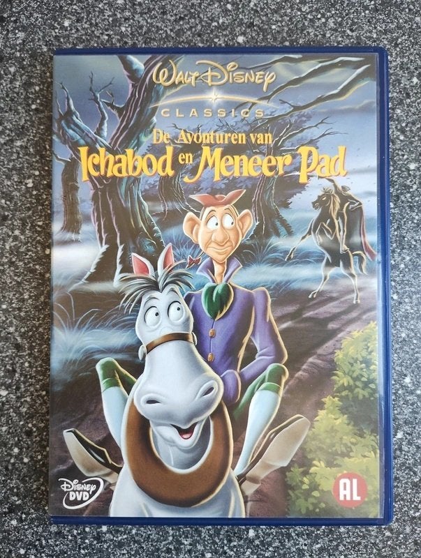 Walt Disney Classics De avonturen van Ichabod en Meneer Pad, Cd's en Dvd's, Tekenfilm, Verzenden, Zo goed als nieuw, Alle leeftijden