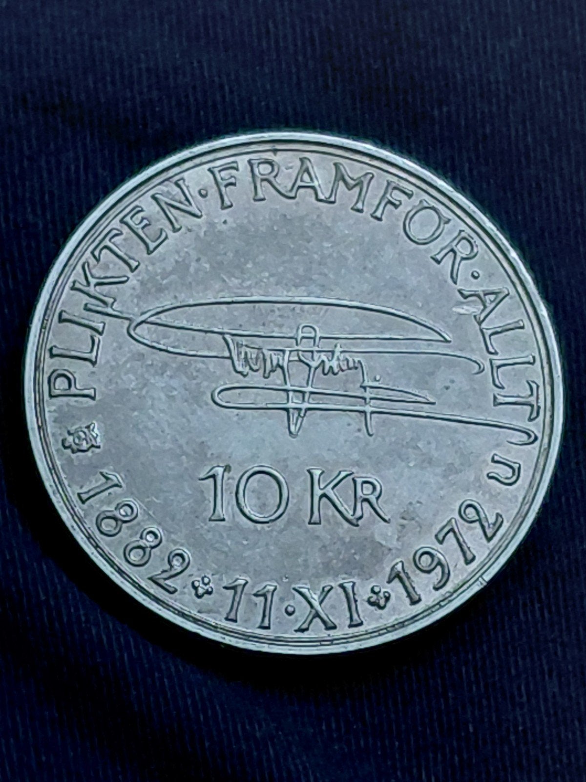 Zweden 10 Kronor 1972 Gustav VI Adolph - Zilver, Verzenden, Overige landen, Losse munt, Zilver