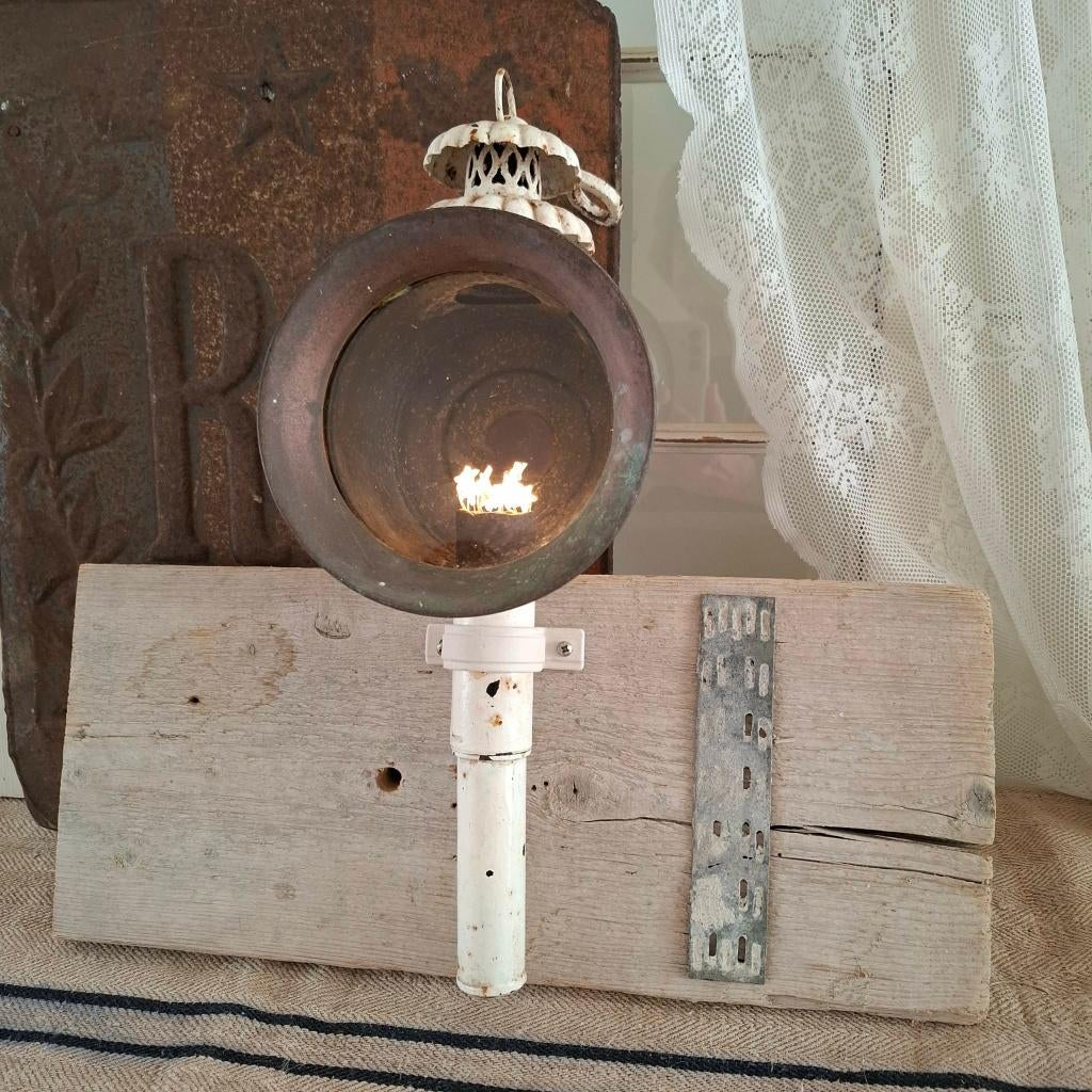 Brocante koetslamp, Ophalen of Verzenden
