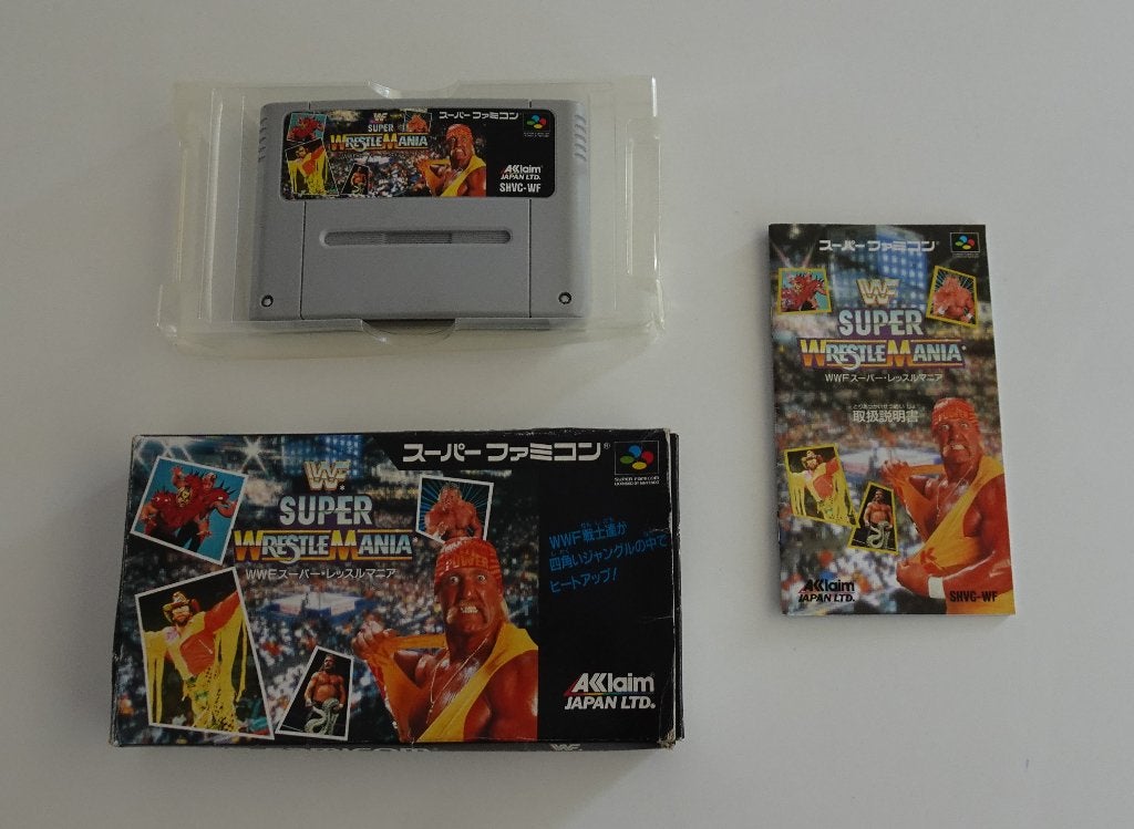 WWF Super WrestleMania compleet voor Super Famicom, 1 speler, Ophalen, Zo goed als nieuw, Vanaf 3 jaar