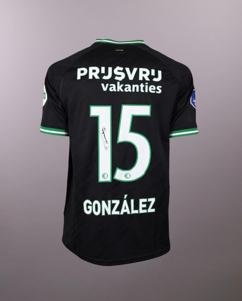 Matchwornshirt Facundo Gonzalez Feyenoord, Verzamelen, Sportartikelen en Voetbal, Ophalen of Verzenden, Zo goed als nieuw, Feyenoord