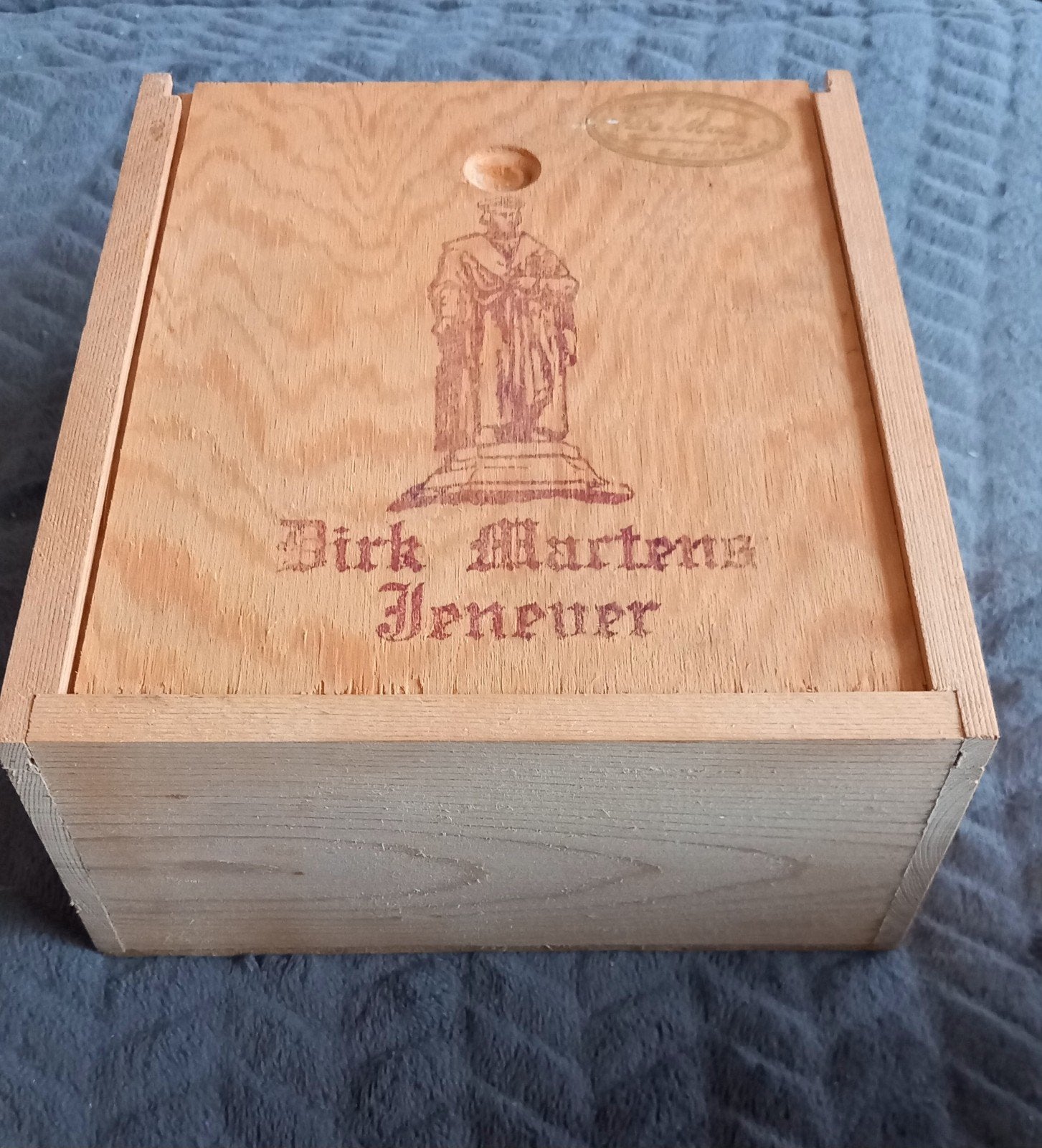 Dirk Martens Genever Kistje met Kruikje en Pulletjes, Verzamelen, Ophalen of Verzenden, Gebruikt