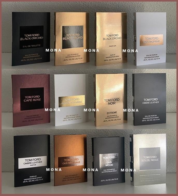 TomFord set 12 niche parfum samples proefjes testers, Sieraden, Tassen en Uiterlijk, Uiterlijk | Parfum, Nieuw, Verzenden