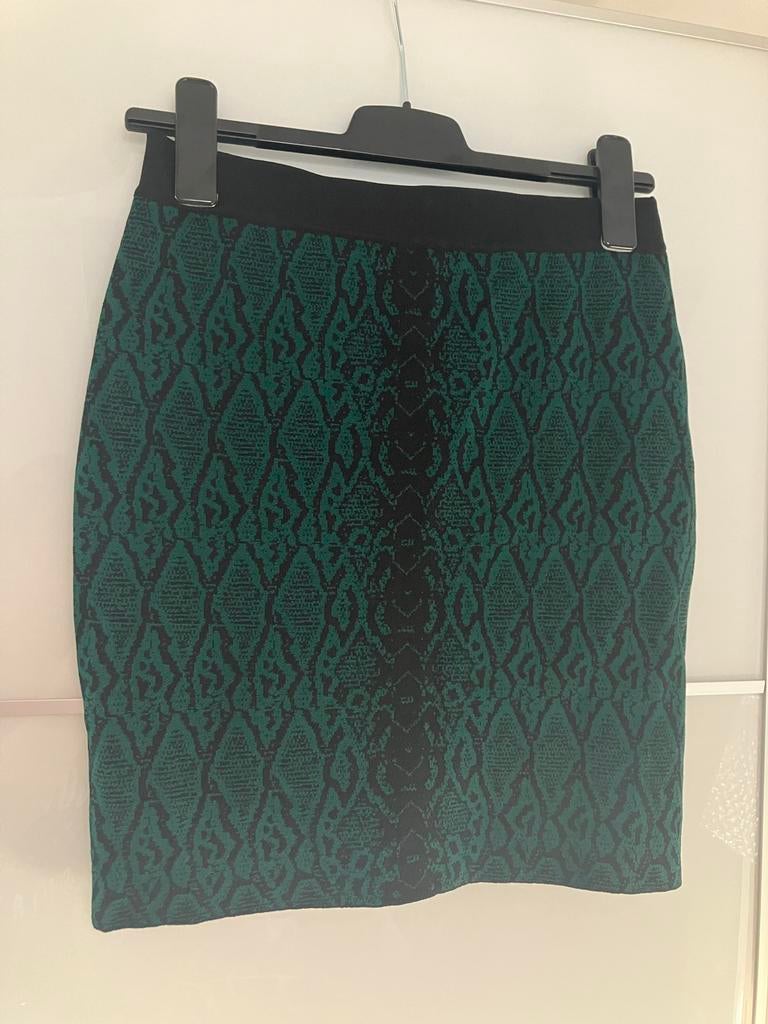 Nikkie Jasmine Rok - Groene Slangenprint - Maat 38, Maat 38/40 (M), Nieuw, Ophalen of Verzenden, Boven de knie