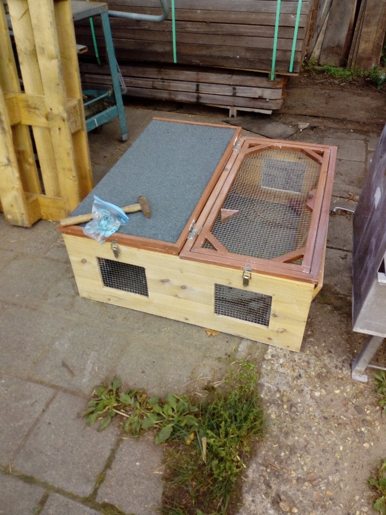 konijnenhok, Gebruikt, Ophalen of Verzenden, 90 cm of meer, Hok