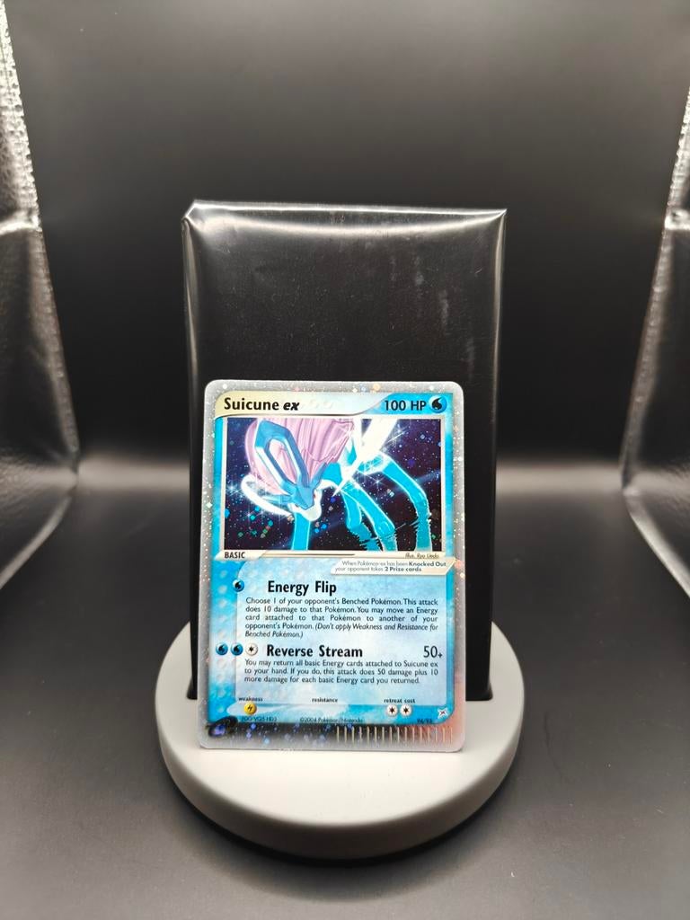 Suicune EX 94/95 EX Team Magma vs Team Aqua - Pokemon Kaart, Ophalen of Verzenden, Zo goed als nieuw, Losse kaart, Foil