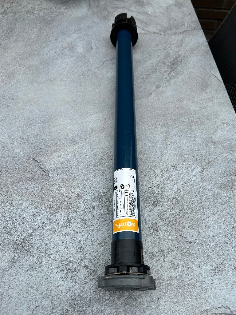 somfy motor knikarmscherm, Ophalen, 450 cm of meer, Elektrisch, Zo goed als nieuw