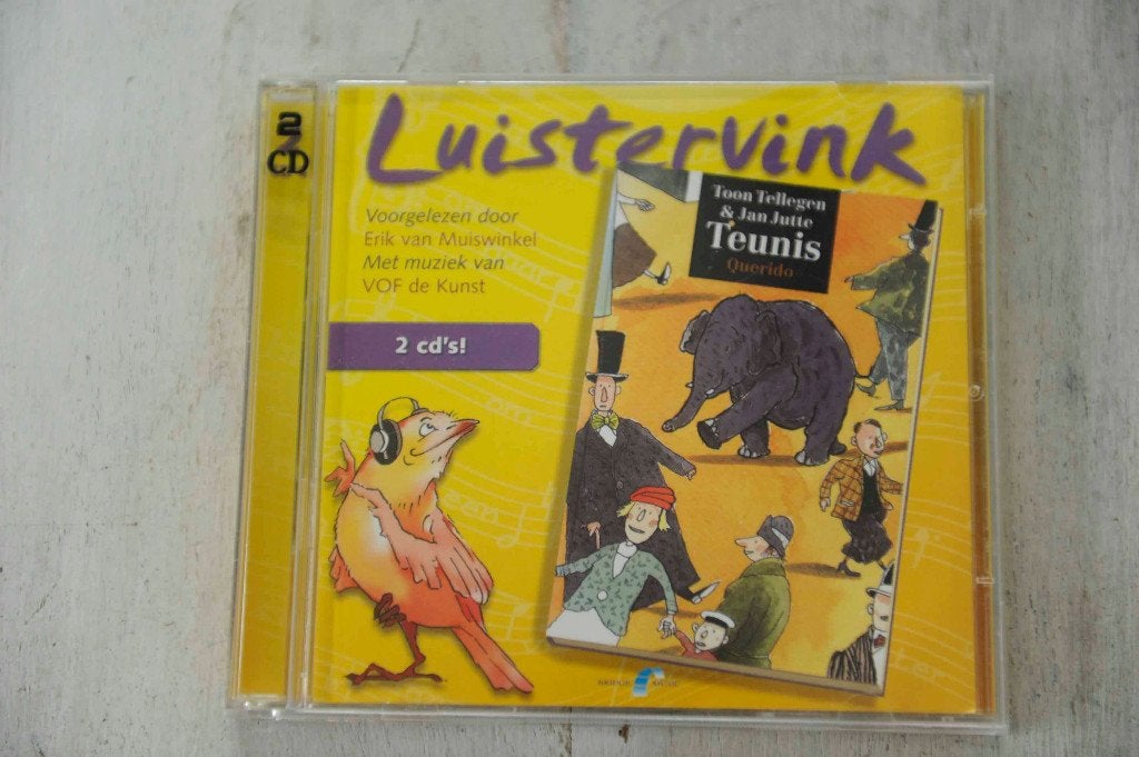 Luistervink - Teunis - - Toon Tellegen en Jan Rutte 2CDbox, Verzenden, Cd, Kind