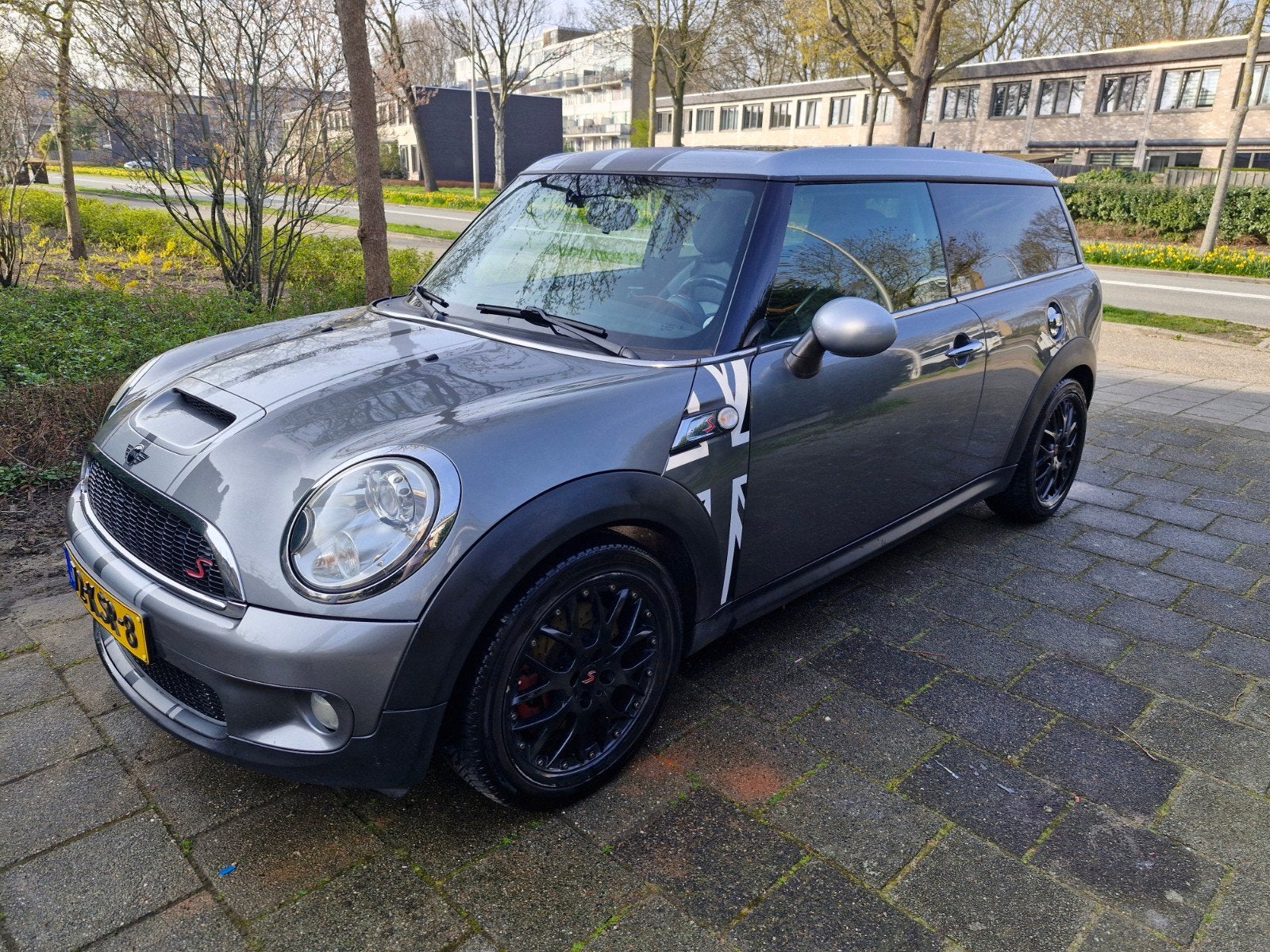 Mini Clubman 1.6 Cooper S 2008 Grijs, Auto's, Voorwielaandrijving, ABS, 4 cilinders, 4 stoelen