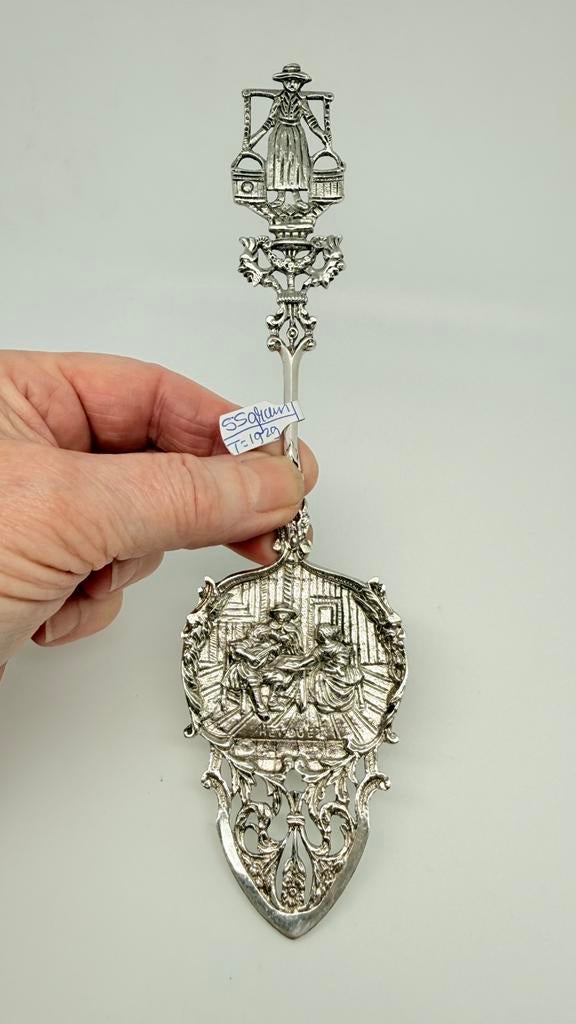 Hollands zilveren taartschep. OudHollands motief uit 1929!, Verzenden, Zilver