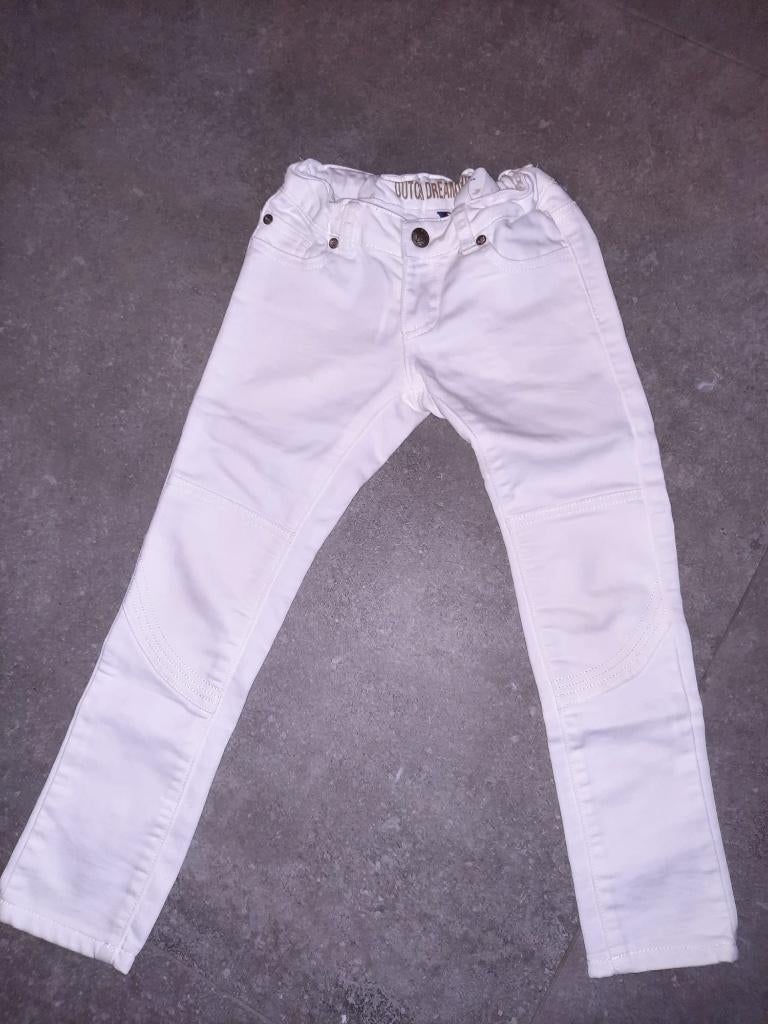 Witte skinny broek Dutch Dream denim 116 (vlekjes), Broek, Gebruikt, Ophalen of Verzenden, Dutch Dream Denim